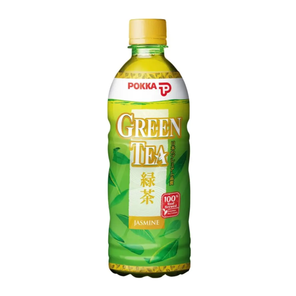 Trà Xanh Hoa Lài, Jasmine Green Tea, 16.9 fl oz (500ml) - POKKA